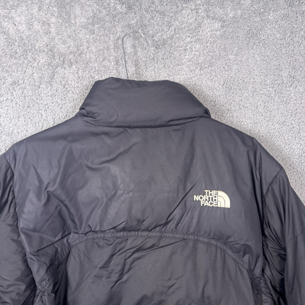 North Face Nuptse Jacket Womens M 700 Goose Down Black Puffer A254 Vintage Y2K - Picture 14 of 15